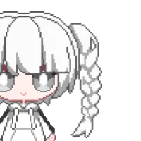 Hair Pigtail LR 7